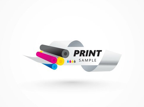Printed sticker and shop sample